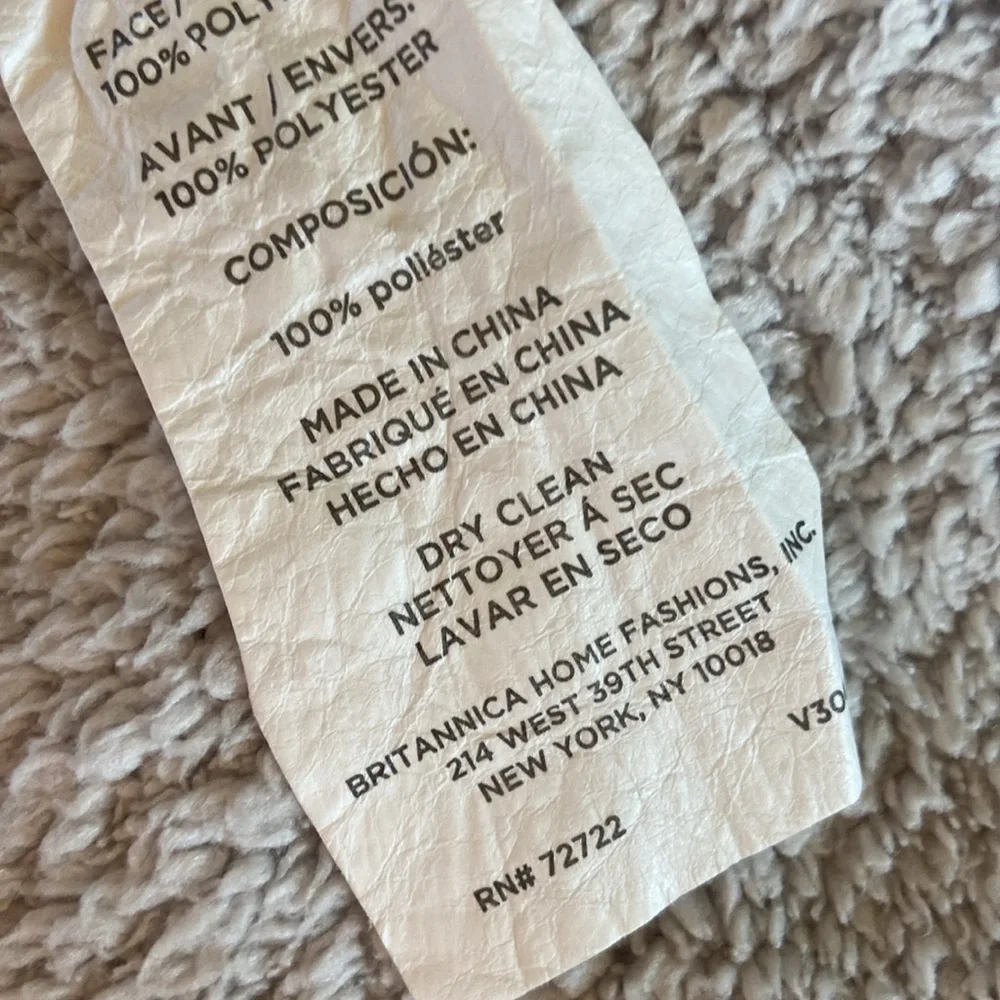 UGG Cream Plush Throw Blanket